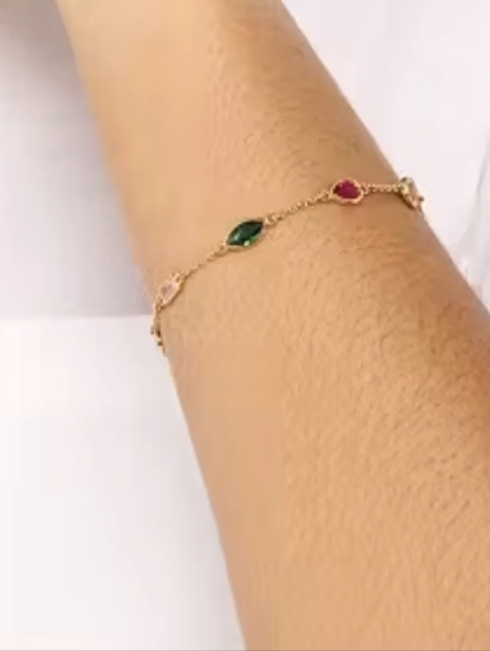 Kate Spade Gold Tone Bracelet – Elegant & Sparkly Multistone Bracelet - Picture 3 of 3